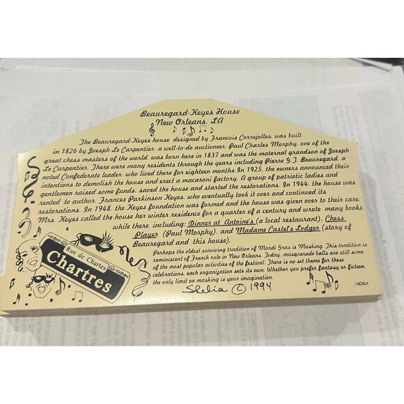 Sheila Collectibles Beauregard Keyes House, New Orleans, LA - Picture 3 of 3